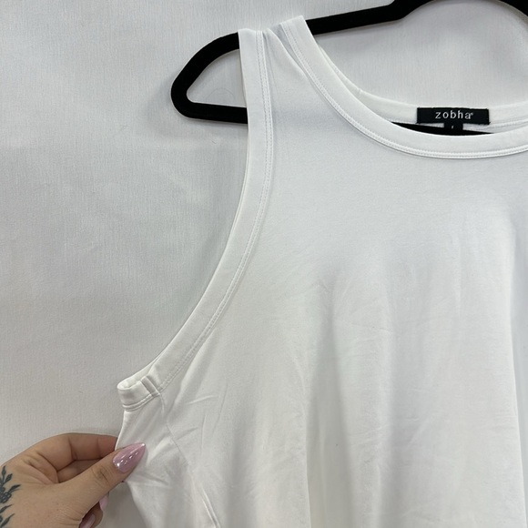 NWT Zobha Size Large Lightweight Open Back Sleeveless Casual Dress Tank Top - Picture 4 of 11